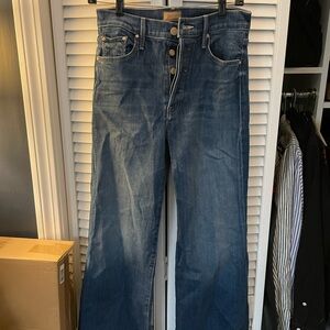 Mother tomcat roller wide leg jeans - size 26. Worn 1-2 times.